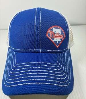 Philadelphia Phillies Blue and White Mesh Baseball Cap Liberty Bell Logo